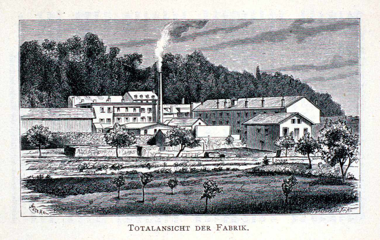 ნესტლეს ქარხანა, ვევეი, 1890 წ.