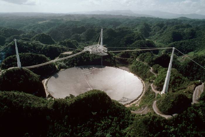 რადიო-ტელესკობი "არესიბო", საიდანაც უცხოპლანეტელებისთვის განკუთვნილი პირველი შეტყობინება გაიგზავნა