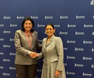 სალომე ზურაბიშვილი UK-ს ჩრდილოვან საგარეო საქმეთა მდივანს, პრიტი პატელს შეხვდა